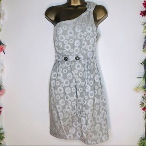 Moulinette soeurs gray one shoulder dress